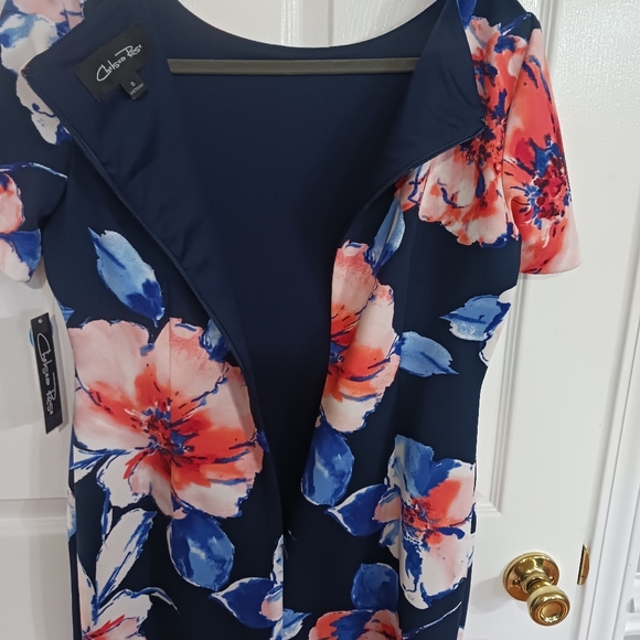 Chelse Rose Navy Blue Dress, New w/tags - Picture 9 of 9